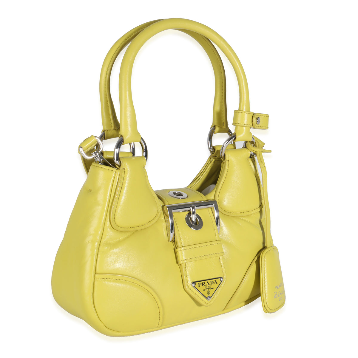 Prada Cedro Nappa Soft Padded Re Edition 2002 Moon Bag Handbag pv