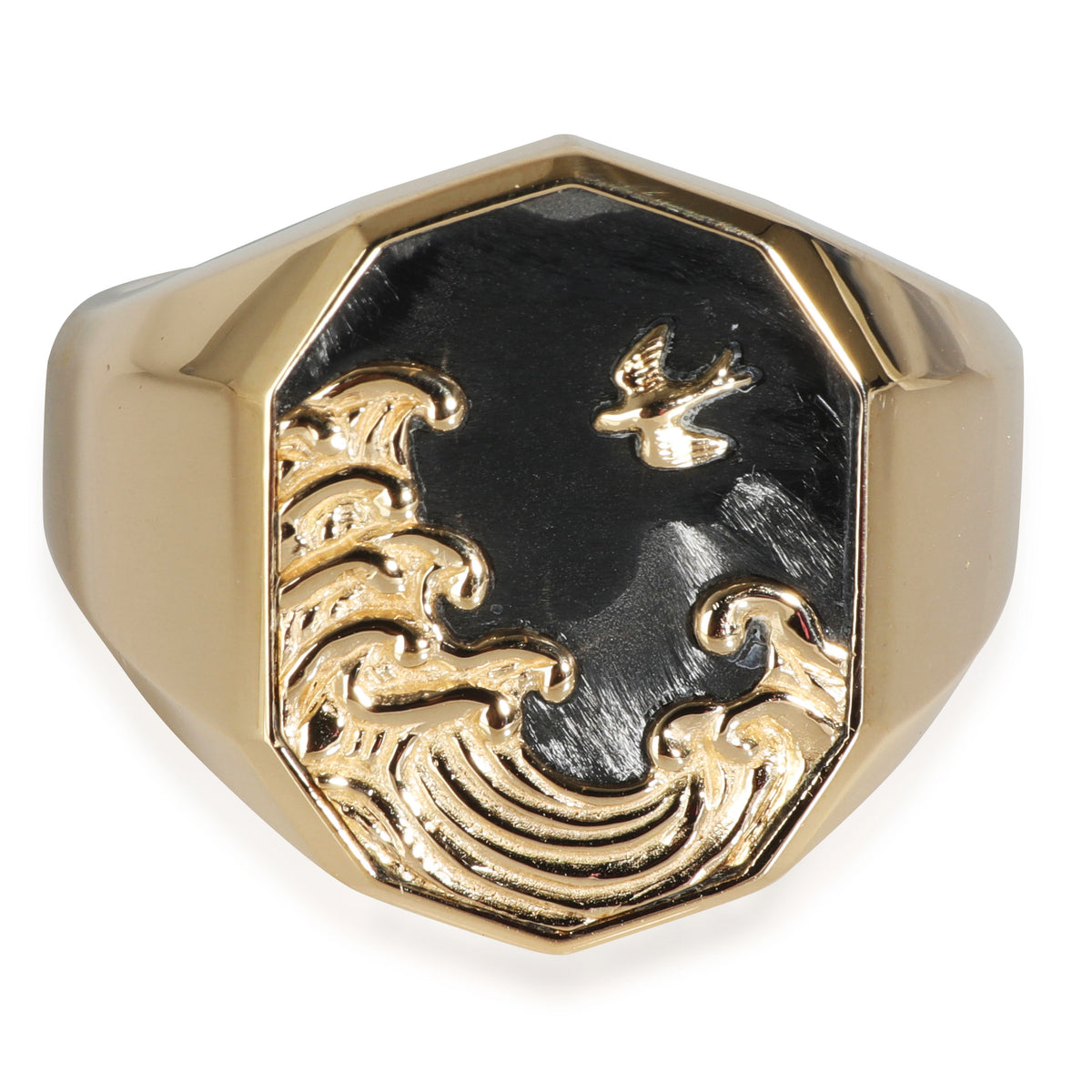 Waves Collection Ring in 18k Yellow Gold