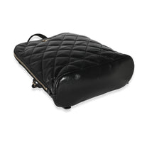 Black Quilted Shiny Calfskin My Pocket Backpack
