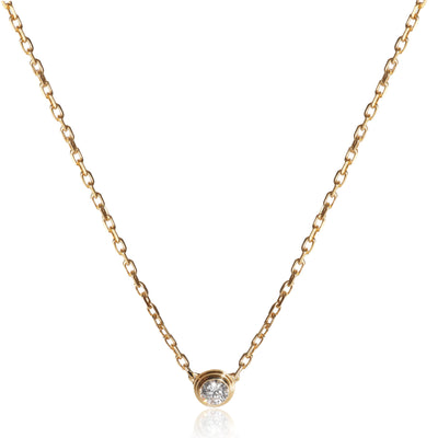 Damour Diamond Necklace, Small Model (Yellow Gold)