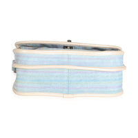 Light Blue Striped Denim Small Jungle Stroll Messenger
