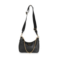 Black Saffiano Re-Edition 2005 Bag