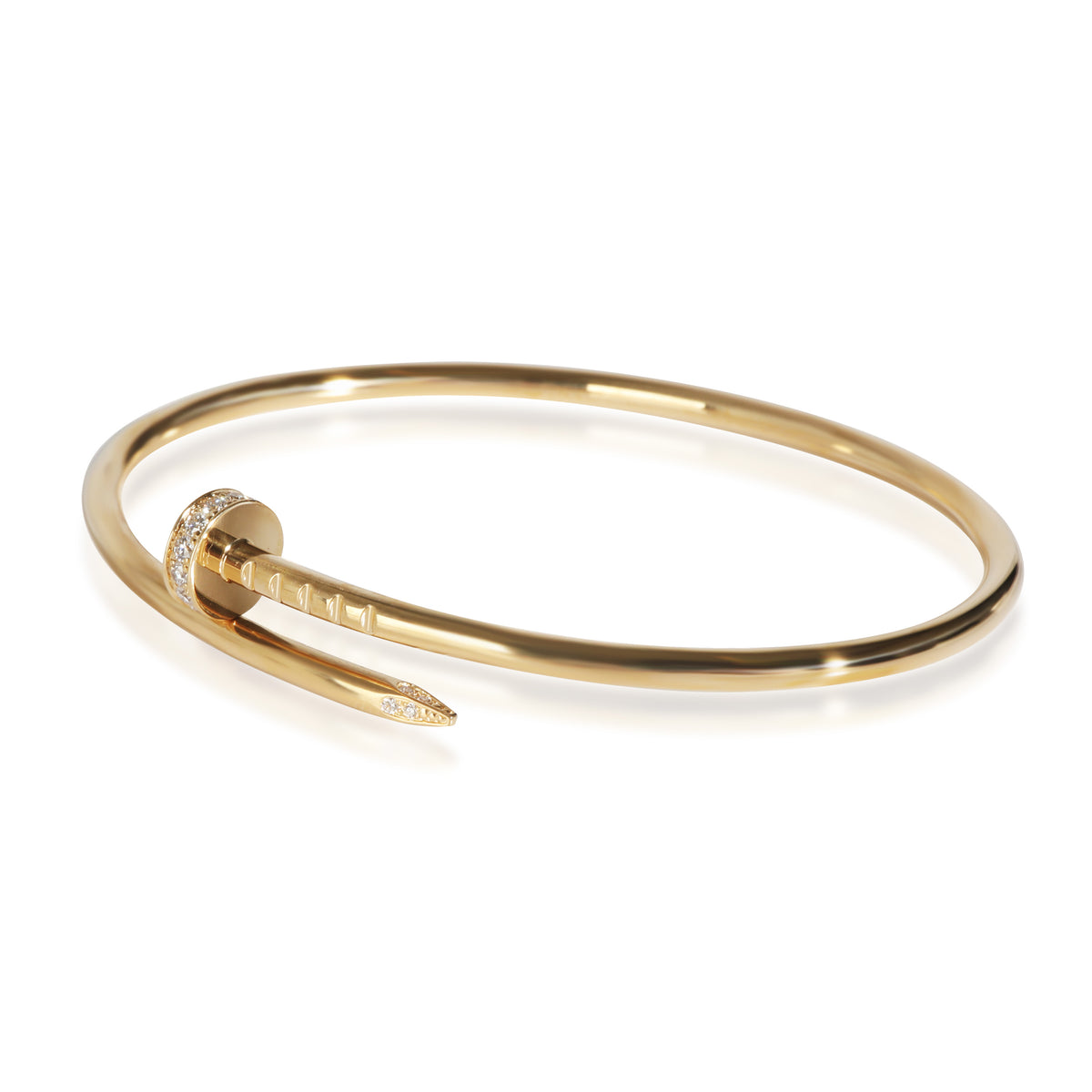 Juste Un Clou Bracelet, Small Model, Diamonds (Yellow Gold)