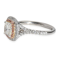 Soleste Engagement Ring in 18k Pink Gold/Platinum H VS1 1.52 CTW