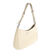 Desert Beige Brushed Calfskin Cleo Shoulder Bag