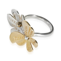 Return To Tiffany Love Bug Ring 18k Yellow Gold/Sterling Silver