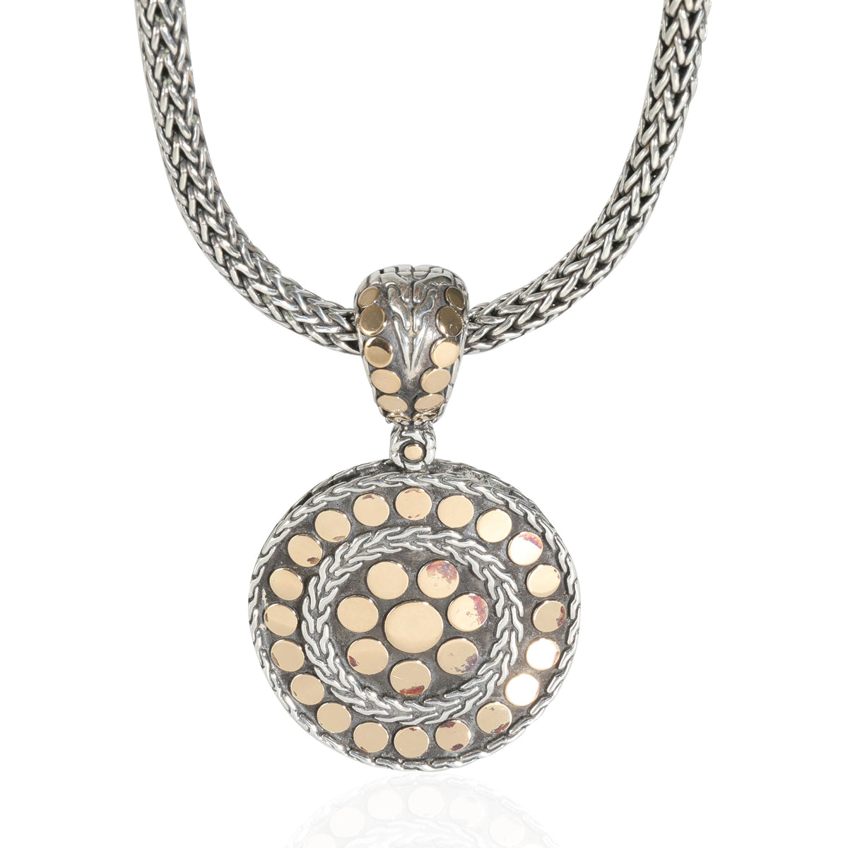 Dot Collection Necklace in 18k Yellow Gold/Sterling Silver