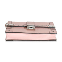 Louis Vuitton Rose Ballerine Epi Trunk Chain Wallet Handbag stamp
