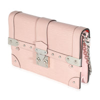 Rose Ballerine Epi Trunk Chain Wallet