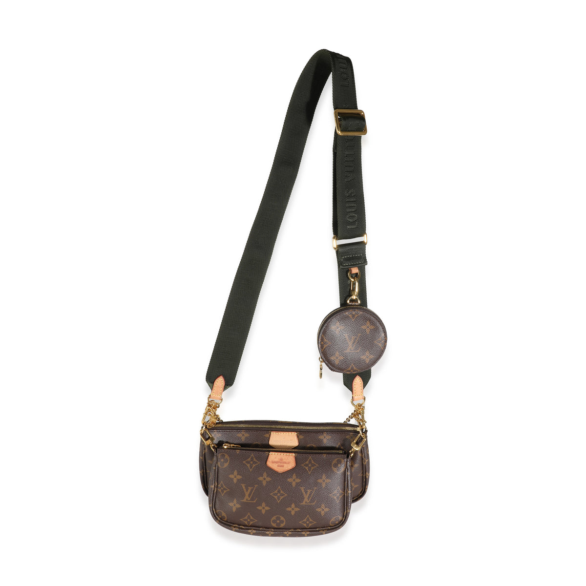 Khaki Monogram Canvas Multi Pochette Accessoires