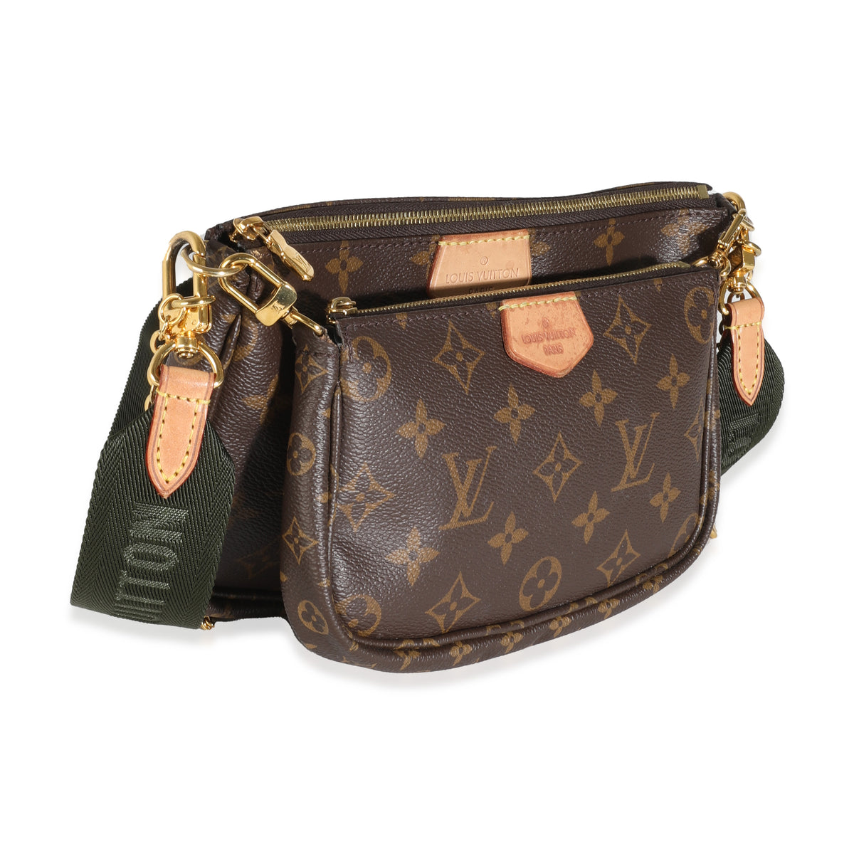 Khaki Monogram Canvas Multi Pochette Accessoires