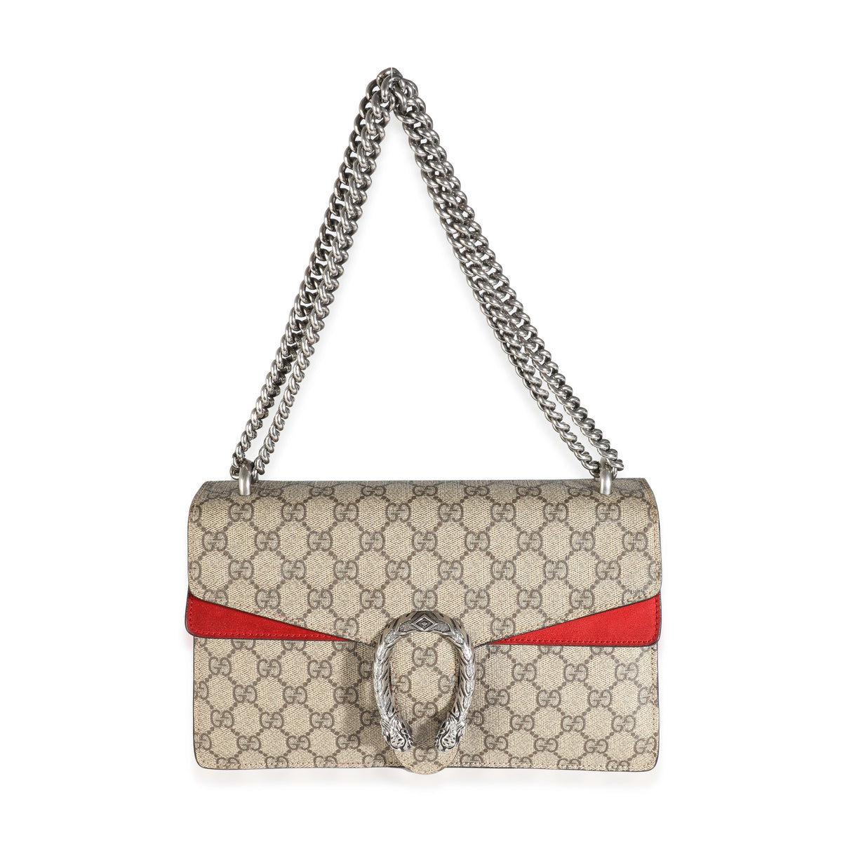 Red Suede Beige GG Supreme Canvas Small Dionysus