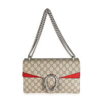 Red Suede Beige GG Supreme Canvas Small Dionysus