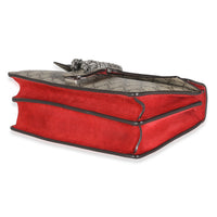 Red Suede Beige GG Supreme Canvas Small Dionysus