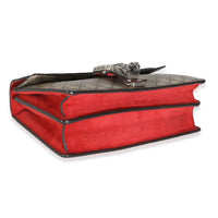 Red Suede Beige GG Supreme Canvas Small Dionysus