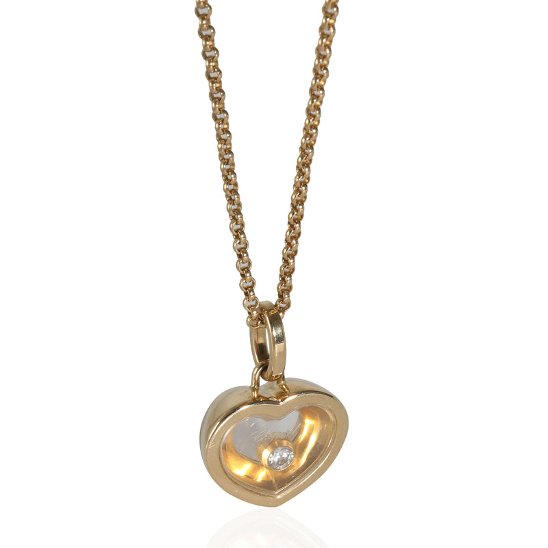 Happy Diamond Pendant in 18k Yellow Gold 0.1 CTW