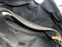 Vintage Black Leather Front Pocket Boogie Bag