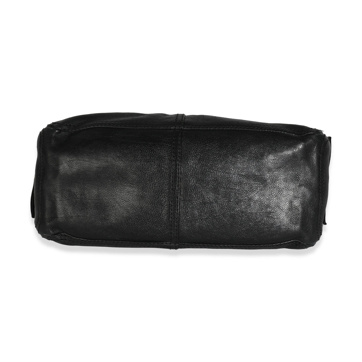 Vintage Black Leather Front Pocket Boogie Bag