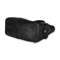 Vintage Black Leather Front Pocket Boogie Bag