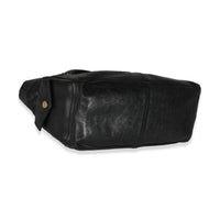 Vintage Black Leather Front Pocket Boogie Bag