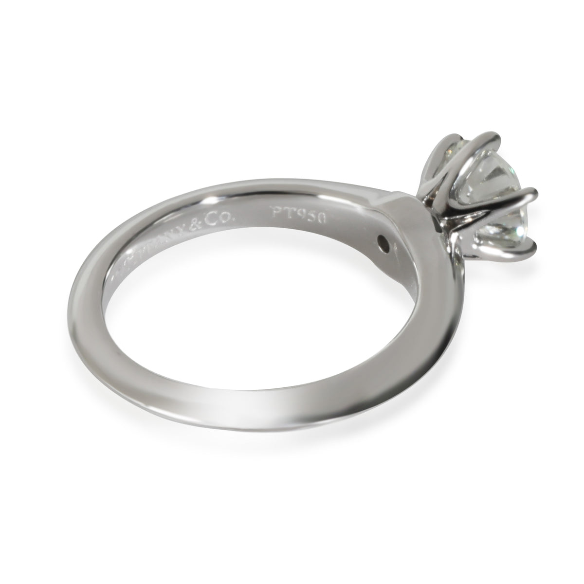 Tiffany & Co. Tiffany Solitaire Engagement Ring in  Platinum H VS2 1.02 CTW sv