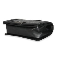 Black Studded Lambskin Medium Boy Bag