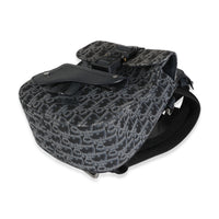 Dior Homme Navy Blue Oblique Calfskin Mini Saddle Backpack