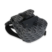 Dior Homme Navy Blue Oblique Calfskin Mini Saddle Backpack