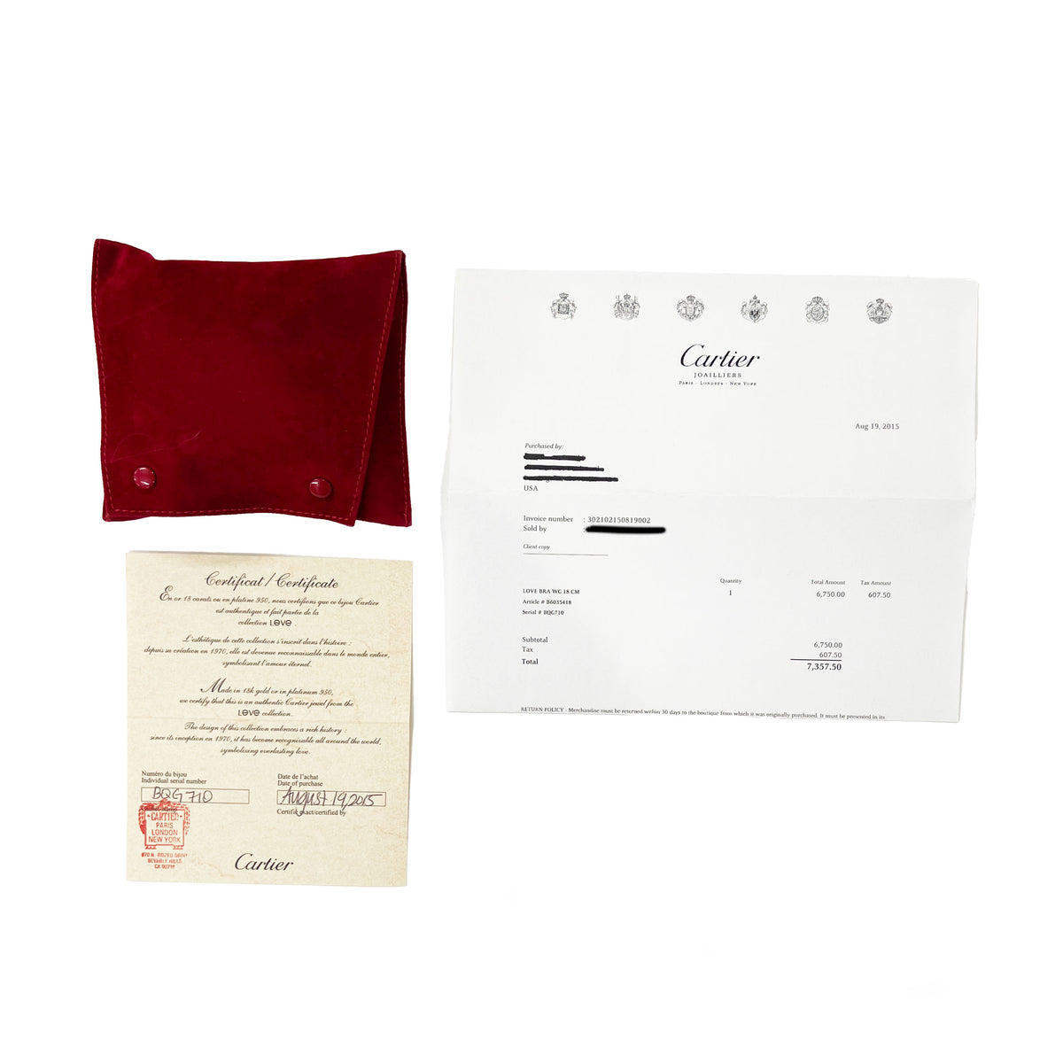 Love Bracelet (White Gold)