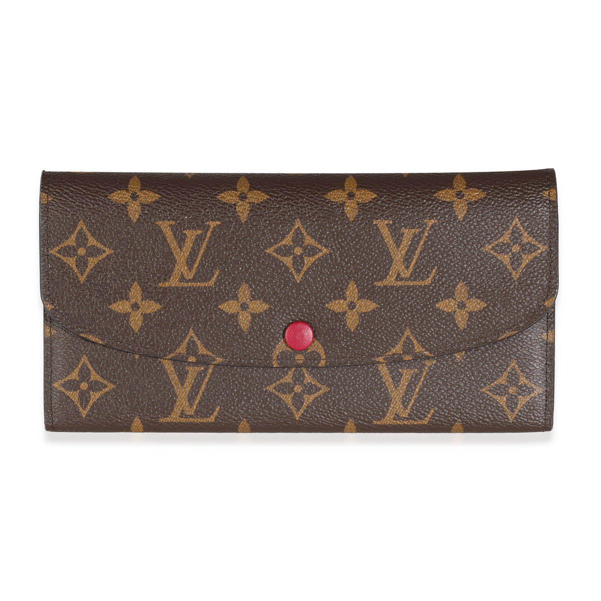 Fuchsia Monogram Canvas Emilie Wallet