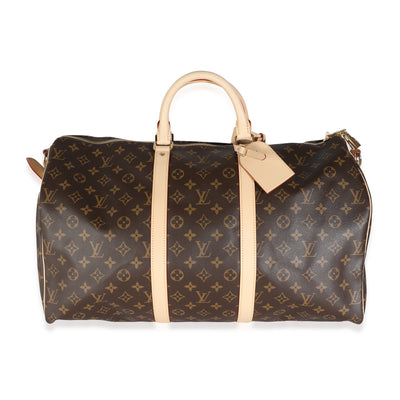 Monogram Canvas Keepall Bandouliere 50