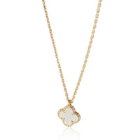 Alhambra Mother Of Pearl Pendant in 18k Yellow Gold