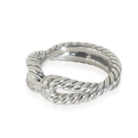 Cable Loop Ring in  Sterling Silver 0.05 CTW