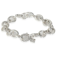 Sterling Silver Oval Link Bracelet, 12mm