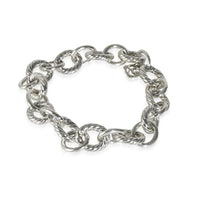 Sterling Silver Oval Link Bracelet, 12mm