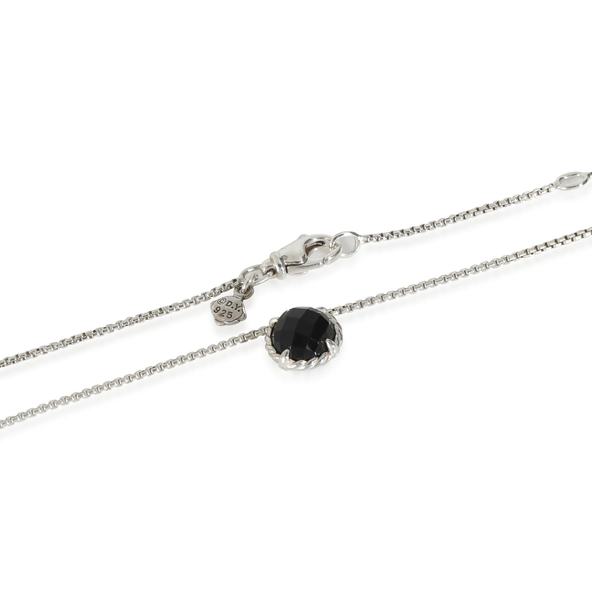 Chatelaine Onyx Pendant in  Sterling Silver