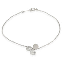 Paper Flowers Bracelet with Diamonds in Platinum 0.17 CTW