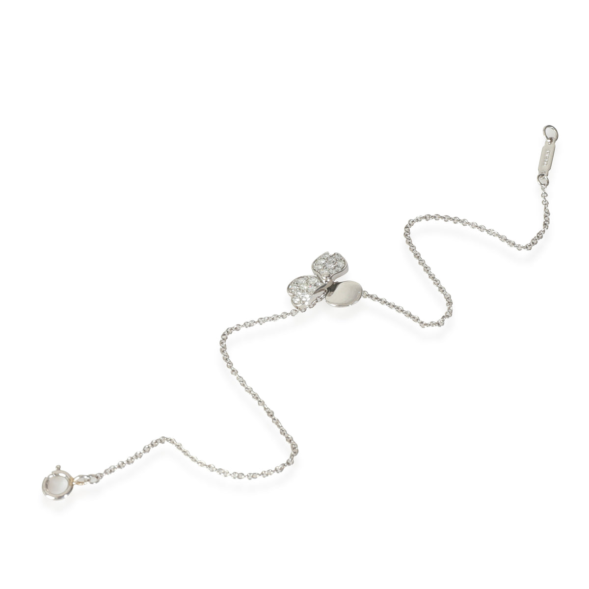 Paper Flowers Bracelet with Diamonds in Platinum 0.17 CTW