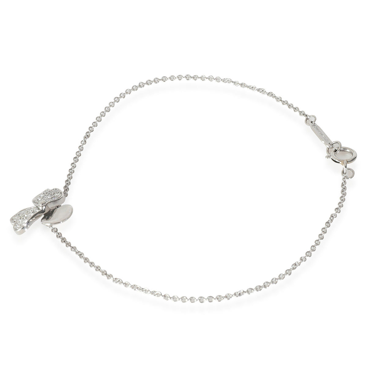 Paper Flowers Bracelet with Diamonds in Platinum 0.17 CTW