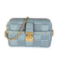 Louis Vuitton Glacier Quilted Damier Lambskin Troca PM Handbag fv