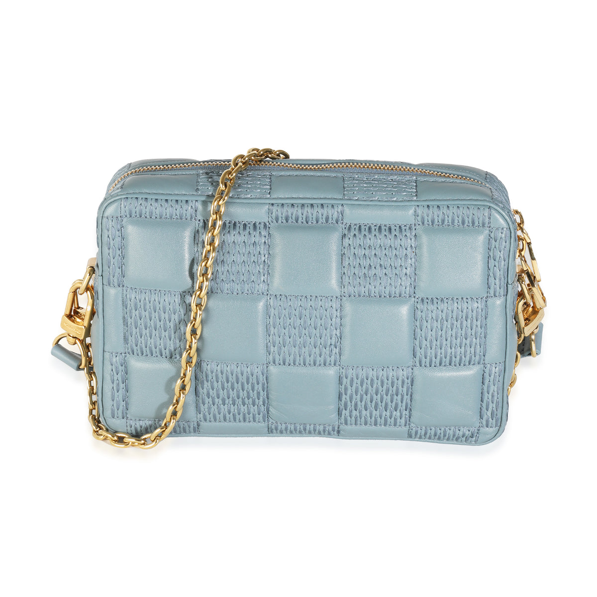 Louis Vuitton Glacier Quilted Damier Lambskin Troca PM Handbag pv