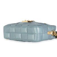 Louis Vuitton Glacier Quilted Damier Lambskin Troca PM Handbag stamp