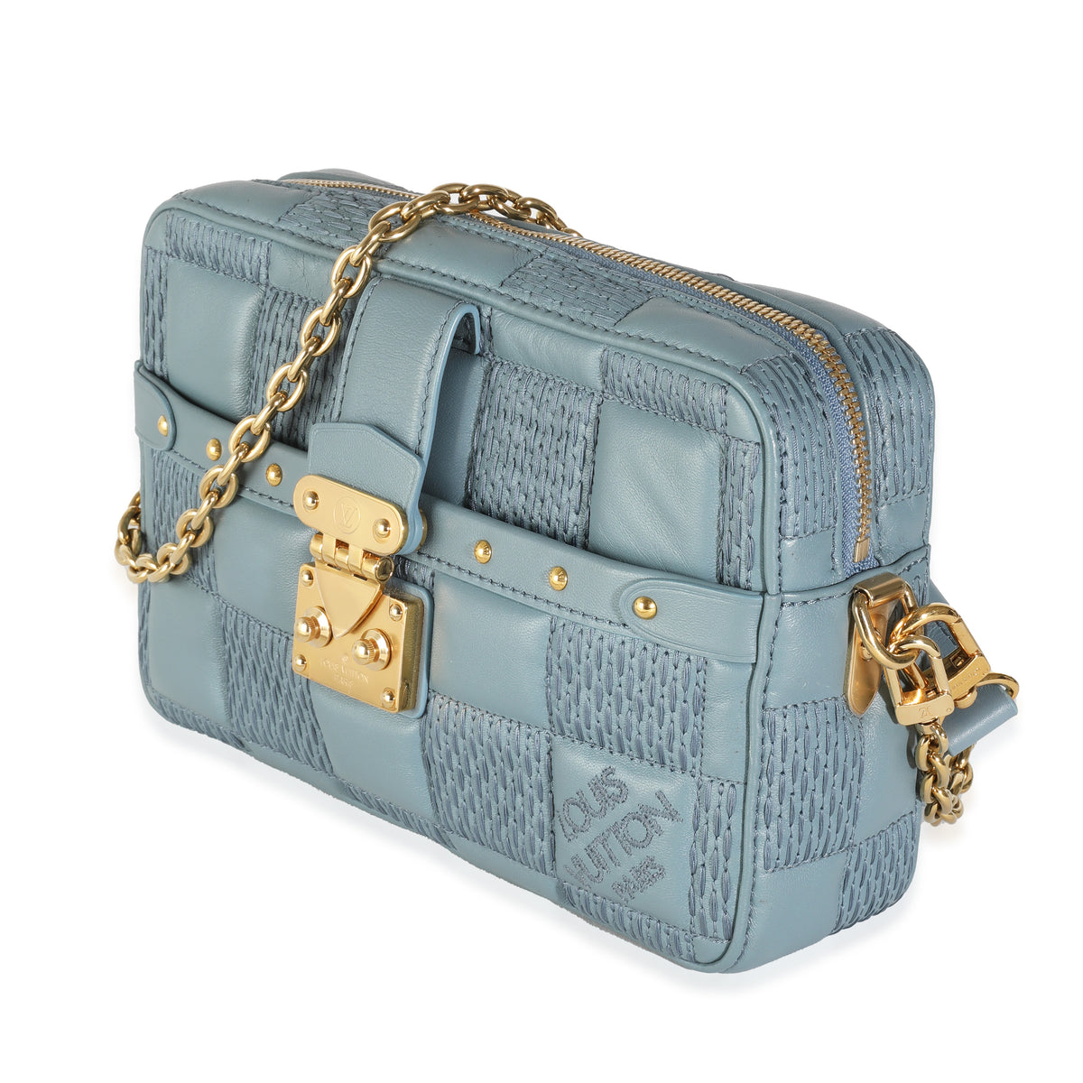 Louis Vuitton Glacier Quilted Damier Lambskin Troca PM Handbag sv
