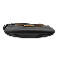 Black Calfskin Small Croissant Hobo