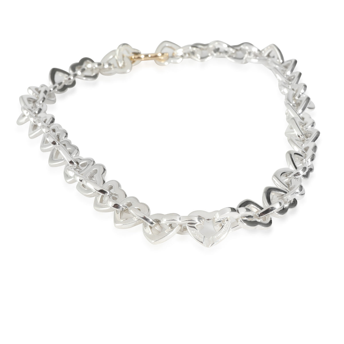 Heart Link 18K Yellow Gold & Sterling Silver Necklace