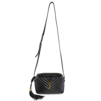Black Matelasse Calfskin Lou Camera Bag