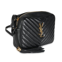 Black Matelasse Calfskin Lou Camera Bag