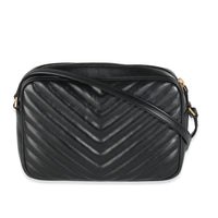 Black Matelasse Calfskin Lou Camera Bag
