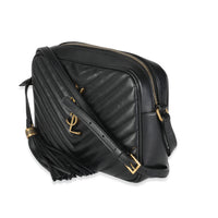 Black Matelasse Calfskin Lou Camera Bag