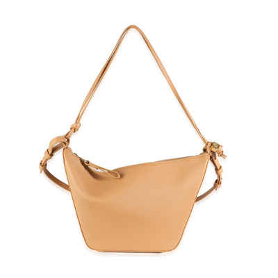 Tan Classic Calfskin Mini Hammock Hobo